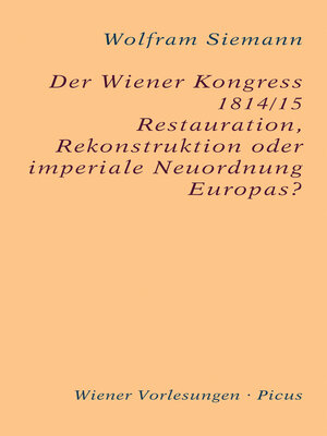 cover image of Der Wiener Kongress 1814/15